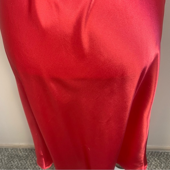 Christian Dior VTG Satin Logo Embroidered Full Length Slip Dress - Picture 14 of 15